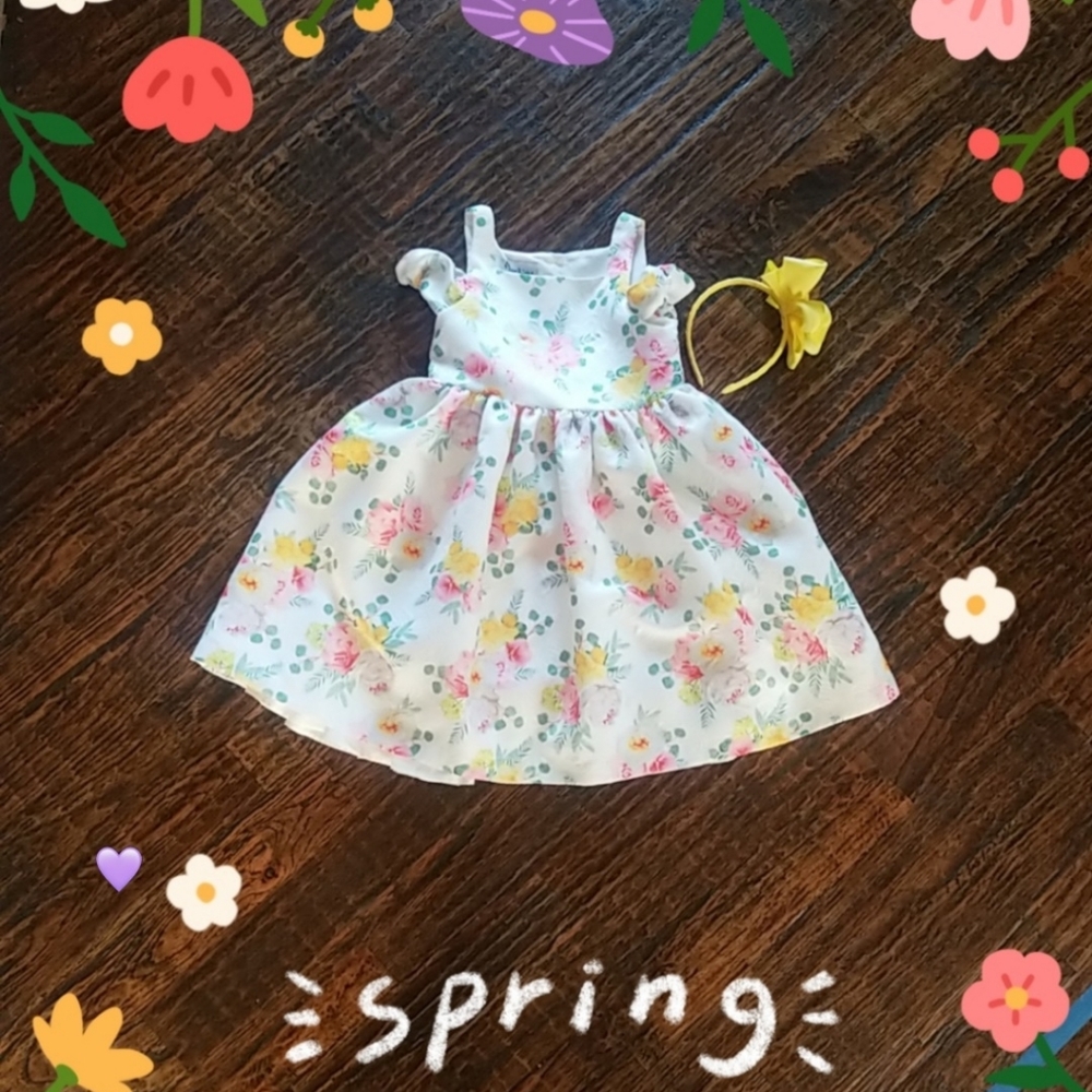 Toddler girl floral dress 6t